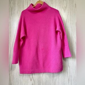 Free People Pink Ribbed Pullover, Sweater Size XS EUC